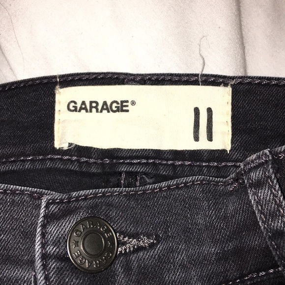 Garage Black Denim Jeans NWOT (aprox. size 6) - Picture 2 of 6